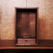 画像をギャラリービューアに読み込む, Hasu【蓮】H470タイプ・ウォールナット・オイル仕上げ|小型・大川家具調仏壇