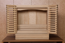 画像をギャラリービューアに読み込む, Kouka【光華】4枚扉・上置タイプ・オイル仕上げ|小型・大川家具調仏壇